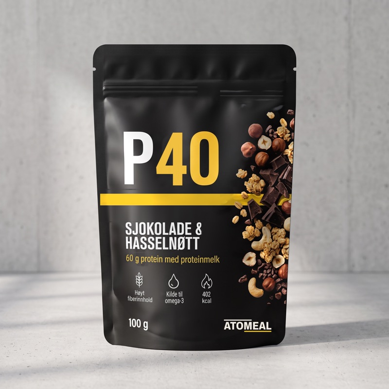 P40-pose, sjokolade og hasselnøtt